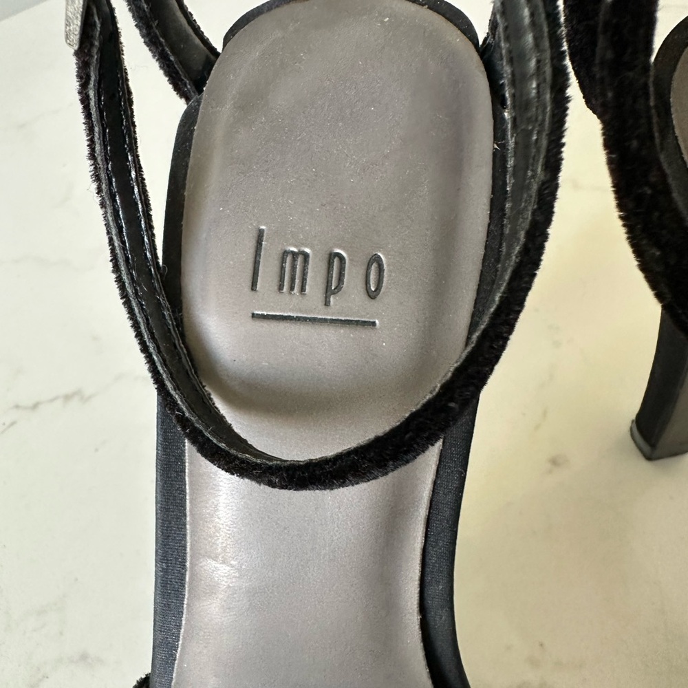Impo Black Floral Heeled Sandals - Picture 5 of 8